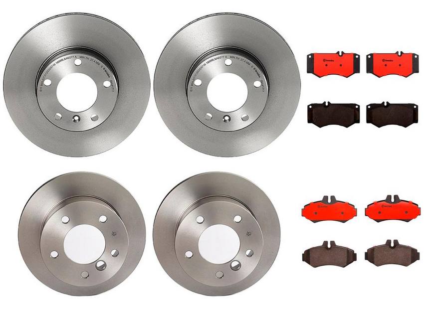 Brembo Brake Pads and Rotors Kit - Front and Rear (315mm/272mm) (Ceramic)